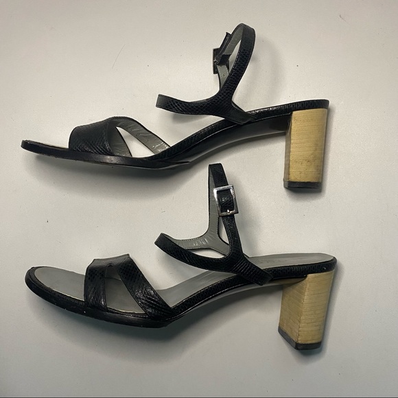 Gucci Black Block Heel Ankle Strap Sandal - Picture 9 of 16